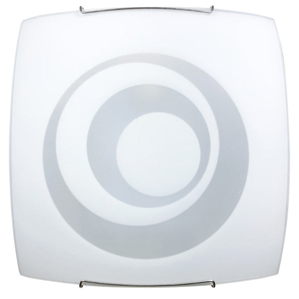 Deckenleuchte 1xE27 Haken Draht Stahl Glasplatte Weiß E-Energy Galatea sconto