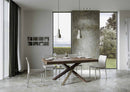 Tavolo Allungabile 180-440x90x77 cm Volantis Premium Noce Telaio 4C 
