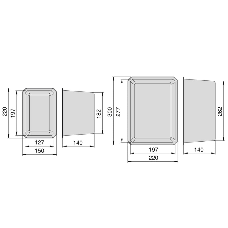 Contenitori Organizer Cassetti da Bagno 6 Cubi in Tecnoplastica Emuca Tidy Grigio Antracite