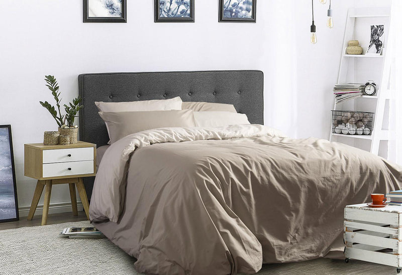 Copripiumino Matrimoniale Double Face con Federe Mitera Giada Valenza e Grisaglia 