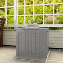 Baule da Giardino Impermeabile 56x41x50 cm con Maniglie in PP color Cachi      
