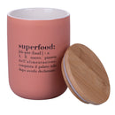 Barattolo Superfood 750 ml in New Bone China VdE Tivoli 1996 Rosa