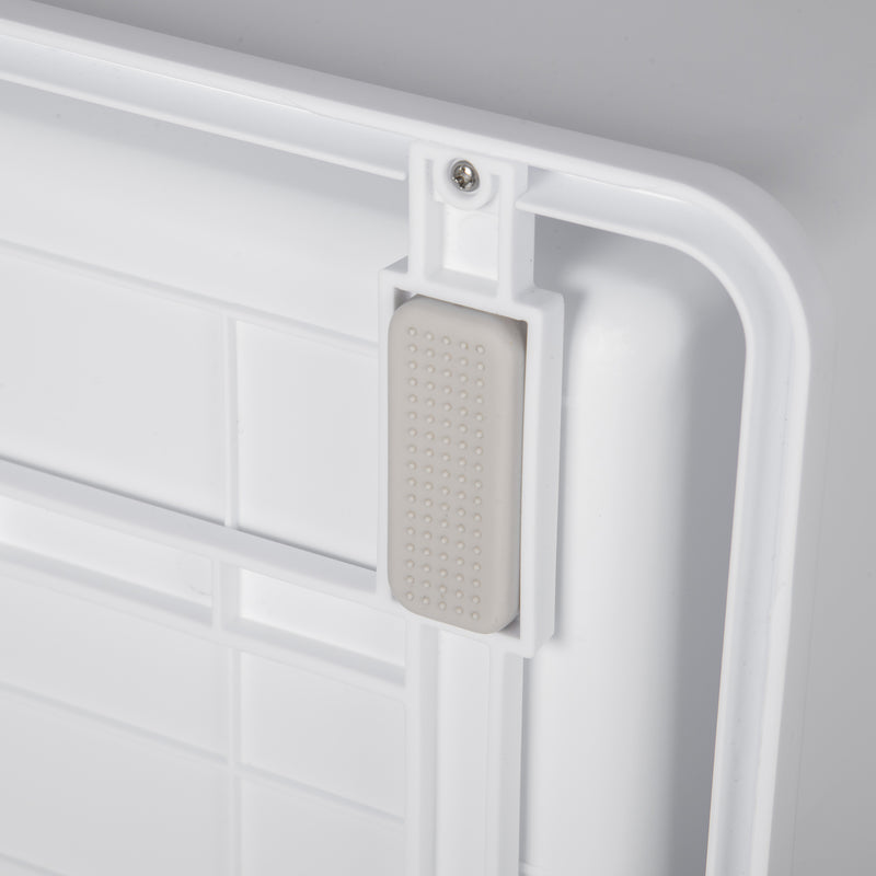 Lettiera per Gatti 47,5x35,5x36,7 cm in PP Bianco e Grigio