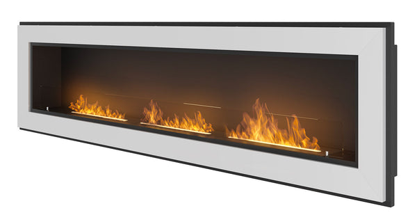 prezzo Bioethanol Wandkamin 180x49 cm Rahmen 1800 Weiß
