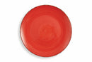 Set 6 Piatti Piani Ø44 cm in Gres Villa d'Este Home Tivoli Rosso Baita