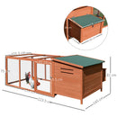 Pollaio Gabbia per Galline da Esterno 221x145x81 cm in Legno 