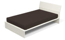 Lenzuolo Sotto con Angoli ed Elastico Tinta Unita Marrone Varie Misure