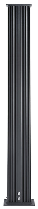 Doccia Solare Ibrida da Giardino 40L Miscelatore e Doccetta Lavapiedi Antracite