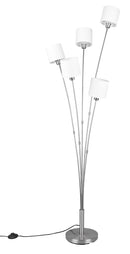 Piantana da Interno Attacco E14 in Metallo Nickel Opaco