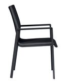 Sedia Impilabile da Giardino 58x63x91 cm in Alluminio Santa Fè Grigio