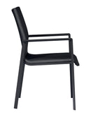 Sedia Impilabile da Giardino 58x63x91 cm in Alluminio Santa Fè Grigio