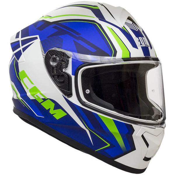 acquista Integralhelm Scooter CGM Suzuka 301G Langes Visier Matt Blau Verschiedene Größen