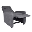 Poltrona Relax Reclinabile Manuale in Tessuto Marta Grigio