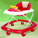 Girello Bambini per Primi Passi Chiusura Salvaspazio e Volante Interattivo Rosso