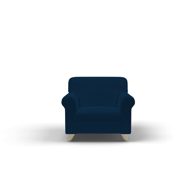 Copridivano Elasticizzato in Poliestere Leslie Blu Scuro Varie Misure