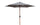 Ombrellone da Giardino Ø3x2,4 m Palo Ø38 mm in Acciaio Effetto Legno Copertura Tortora