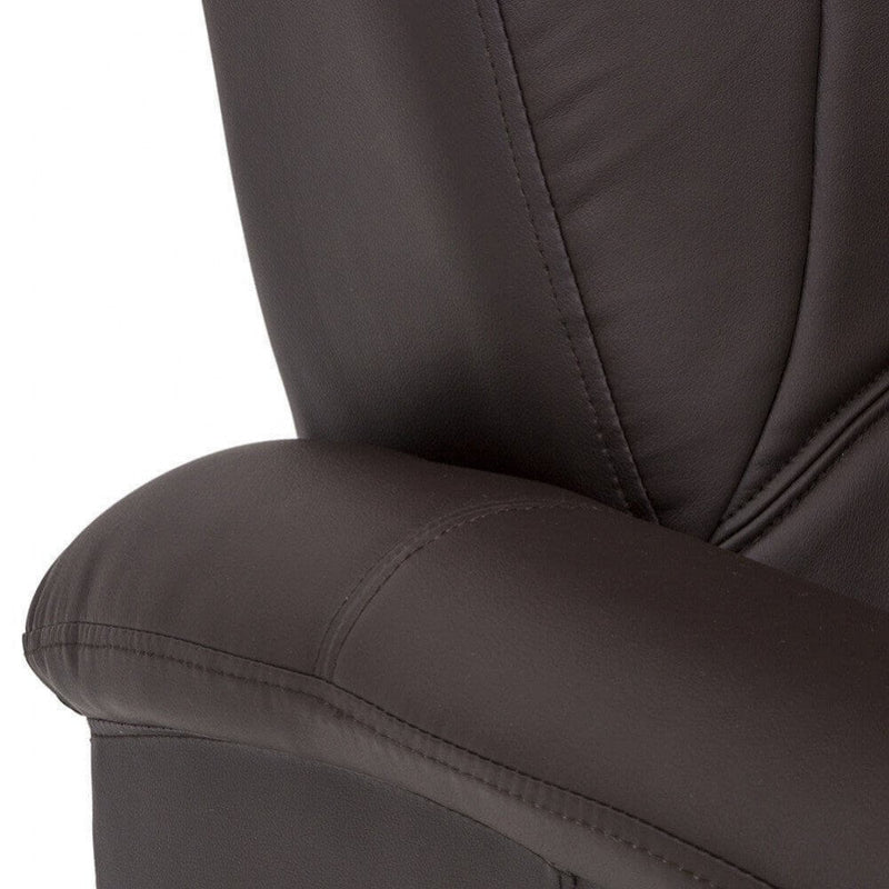 Poltrona Relax Reclinabile 74,5x89/159x100/83,5 h cm in Similpelle Marrone