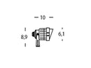 Faro Faretto 6W a Led - Ip65 - 500 Lumen Colore Nero per Esterno Linea Moon Sovil