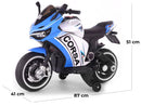 Moto Elettrica per Bambini 12V Miller Corsa Blu