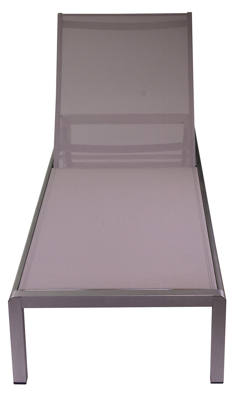 Lettino Prendisole da Giardino in Alluminio e Textilene Buffalo