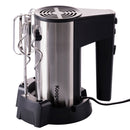 Sbattitore Elettrico Doppie Fruste 5 Velocità 330W Kooper Twistand Nero e Acciaio