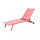 Itaca Stapelbare Garten-Sonnenliege 194 x 71 x 83 h cm in rotem Textilene
