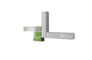 Parete Attrezzata Mobili Salotto 4 Mobili Sospesi 307x31x165cm TFT  Boost Bianco e Verde e Beige