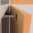 Set 10 Chiudiporta Regolazione 80 mm Magnetica in Tecnoplastica Emuca 