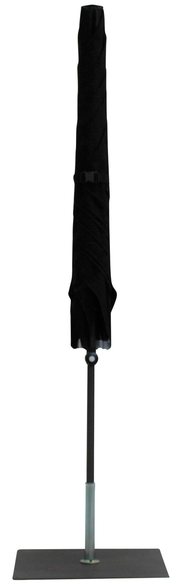 Ombrellone da Giardino 2x2 m Palo Ø38 mm in Alluminio Tessuto Olefin Trend Nero