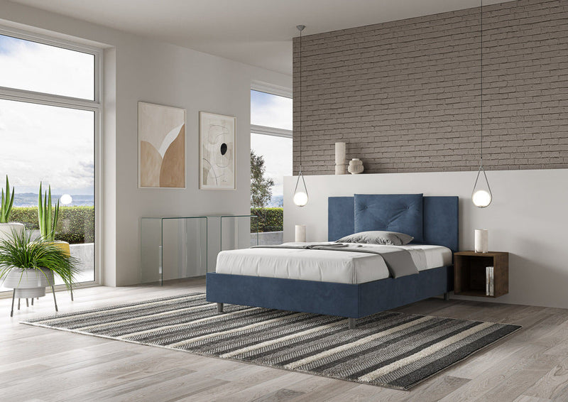 Letto Matrimoniale Appia Blu Varie Misure