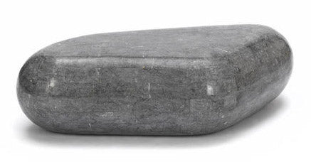 Couchtisch aus rautenförmigem Block aus Grey Stone Fossil Stone online