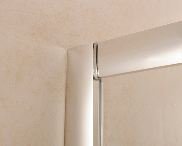 Box Doccia Angolare 2 Ante Scorrevoli in Cristallo Trasparente 6mm Vorich Itria Varie Misure