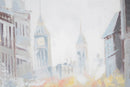 Dipinto su Tela Rain London 100x3x100 cm in Legno e canvas