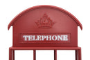 Bacheca Cabina Telefonica Portaoggetti 52x15x120 cm in Ferro 