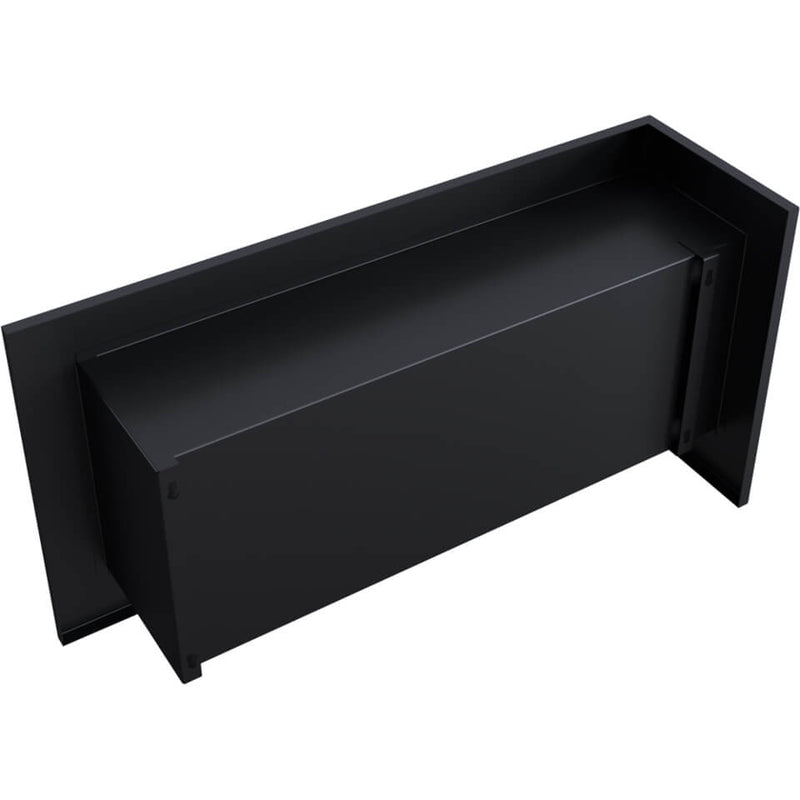Camino a Bioetanolo da Incasso 90x48 cm Flig Tampa Nero Angolo a Sinistra