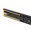 Set 10 Guide Cassetto con Chiusura Soft 45x300 mm in Acciaio Emuca Nero