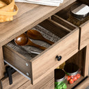 Credenza da Cucina 80x39x86 cm in Legno Naturale