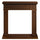 Cornice per Camino 89,5x28x90,5 cm Jefferson Rivestimento in Legno Noce