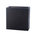 Vaso Rettangolare Indoor e Outdoor Tera Schio Tower Smoke 99x39 cm in Plastica Grigio 