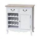 Credenza Cantina Cuore 80x36x84,5 h cm in Legno di paulownia Bianco