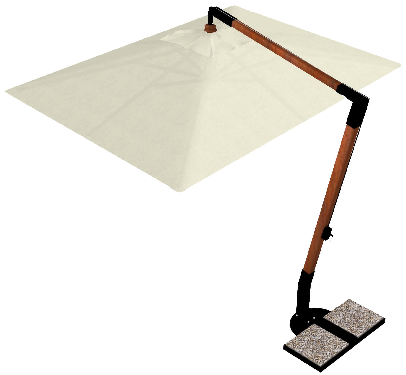 Dezentraler Gartenschirm 2,5...