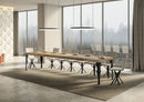  Tavolo Allungabile 140-400x90x77 cm Paxon Premium Quercia Natura Telaio Antracite