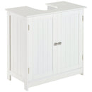 Mobile Sottolavello da Bagno 60x30x60 cm 2 Ante  Bianco