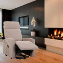 Poltrona Alzapersona Elettrica 1 Motore in Tessuto Tortora