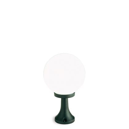 Lampada Palo Paletto da Cancello Colore Nero Diametro 25Cm da Esterno Linea Sfera Livos