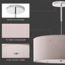 Lampadario a Sospensione con LED Dimmerabili 3 Colori 59x59x44 cm 36W Grigio Chiaro