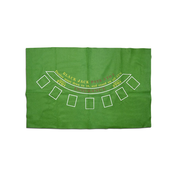Black Jack Tischdecke 60x90 cm grünes Tuch für Pokerspiel acquista