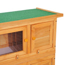 Gabbia per Conigli Conigliera da Esterno in Legno di Abete 90x45x90 cm 