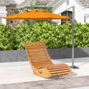 Sedia a Dondolo da Giardino a S con Seduta Ergonomica 130x60x60 cm in Legno di Abete e di Pino