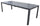 Ausziehbarer Gartentisch 200/300x100x75 cm in anthrazitgrauem Aluminium